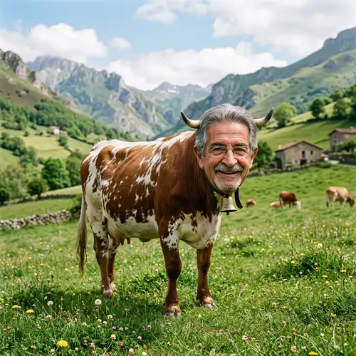 Cow with Miguel Angel Revilla's Face