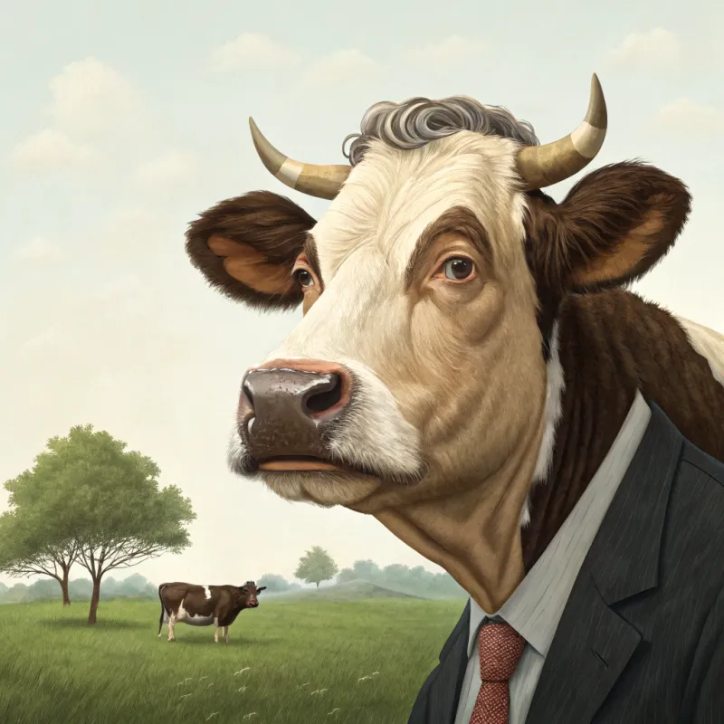 Cow with Miguel Angel Revilla's Face