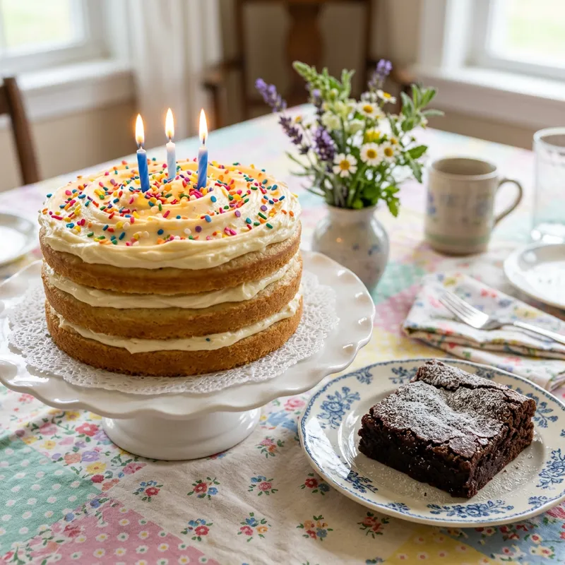 Decadent Cake and Brownie Delights