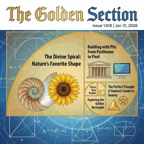 Golden Ratio Magazine Cover for Student Community