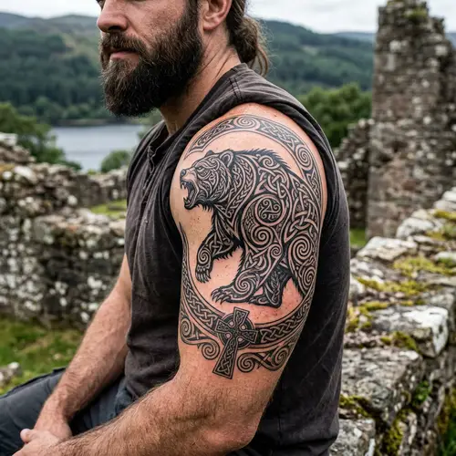Celtic Bear Tattoo Designs and Meanings