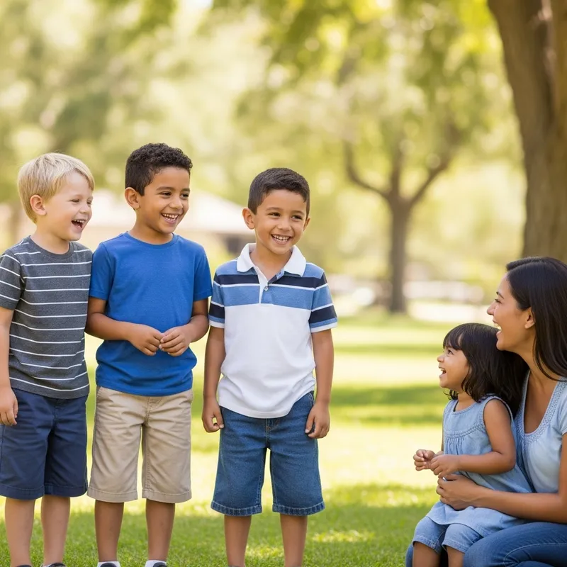 Joyful Moments: Diverse Children Laughing Together