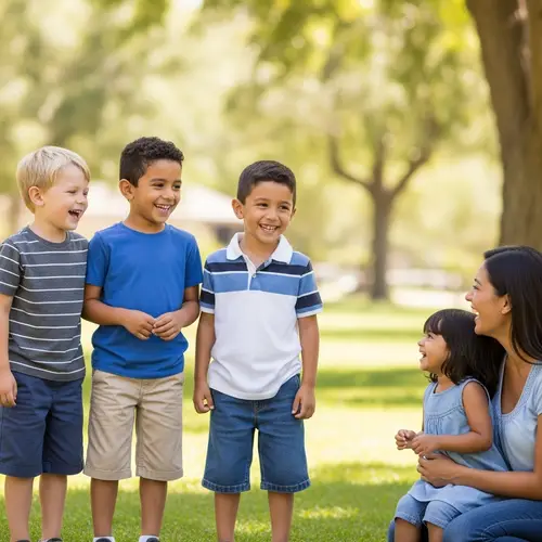 Joyful Moments: Diverse Children Laughing Together