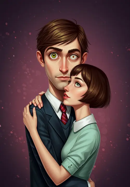 Passionate Neighbors in Love: A Detailed Photo