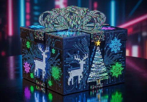 Christmas Cyber Gift Box Design