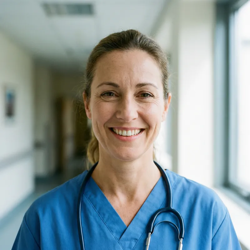 Professional Female Nurse Headshot Professional Female Nurse Headshot