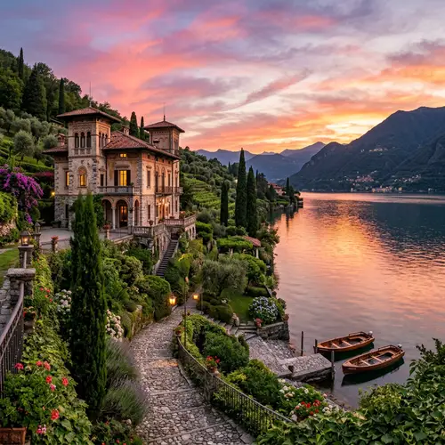 Stunning Italian Villa Overlooking Northern Italy Lake