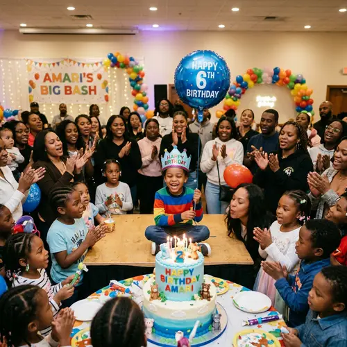 Birthday Bash: African American Boy's Celebration