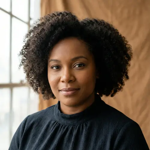Stunning Studio Portrait of African American Woman | Elegant & Confident