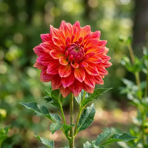 Intricately Detailed Flower Blooms in Solitude