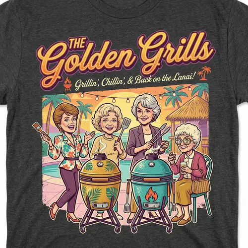 The Golden Grills T-Shirt Design