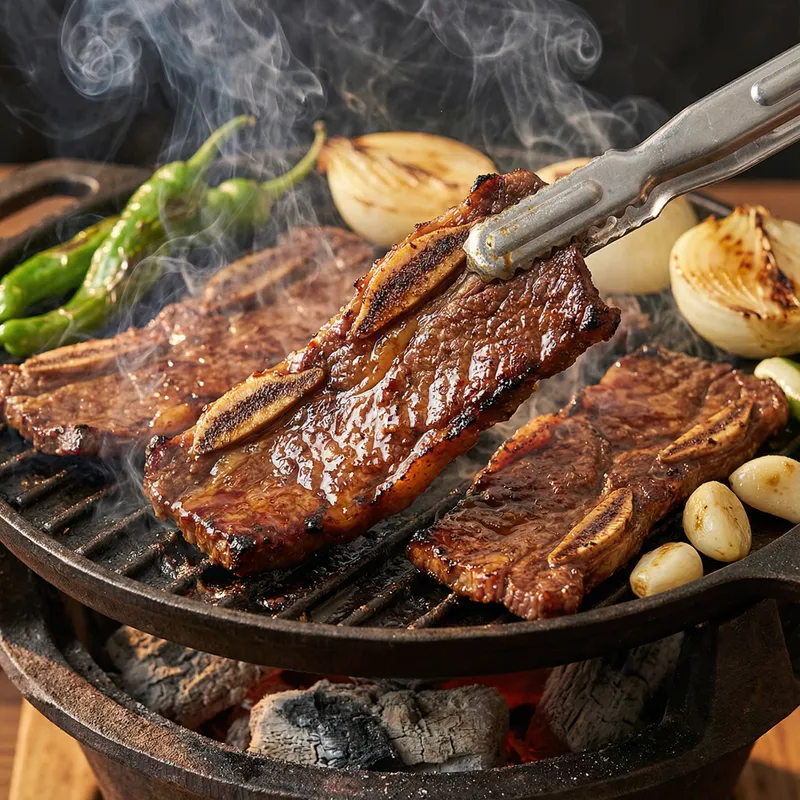 Grilled Korean Galbi: A Culinary Delight