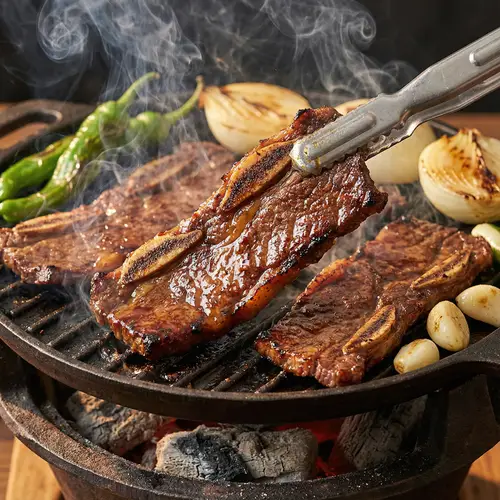 Grilled Korean Galbi: A Culinary Delight