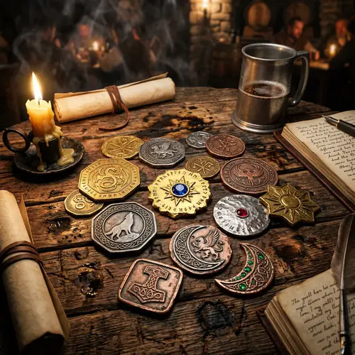 Fantasy Coins Collection: Intricate Designs & Precious Metals