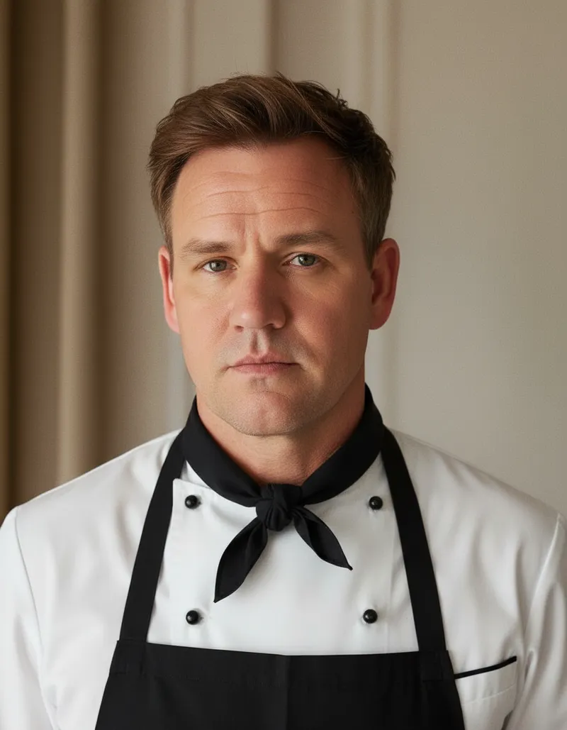 Gordon Ramsay Style Chef Outfit Without a Hat