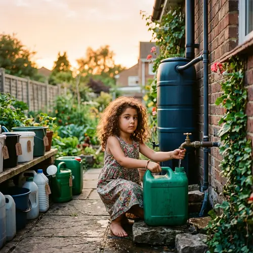 Young Middle-Eastern Girl Championing Water Conservation
