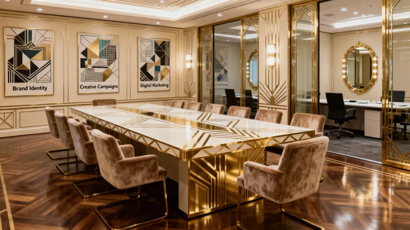Elegant Ad Agency Conference Room Design