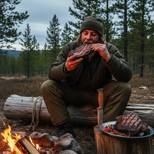 Person Eating Bear: Unique Culinary Experience