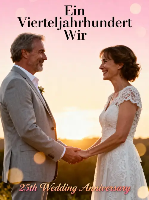 25th Wedding Anniversary Movie Poster Design