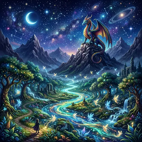 Fantasy Illustration: Enchanting Landscapes & Creatures