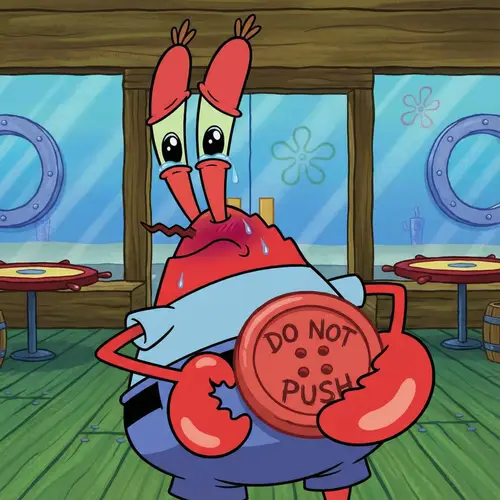 Mr. Krabs' Humongous Button Surprise