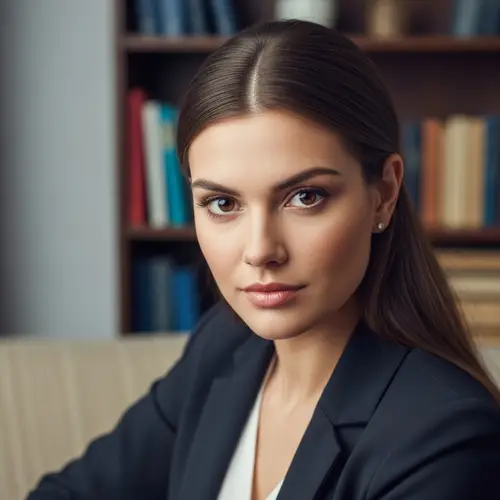 Professional Girl Author with Unique Charm