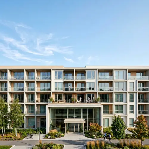 Minimalistic Housing Building with 20 Units