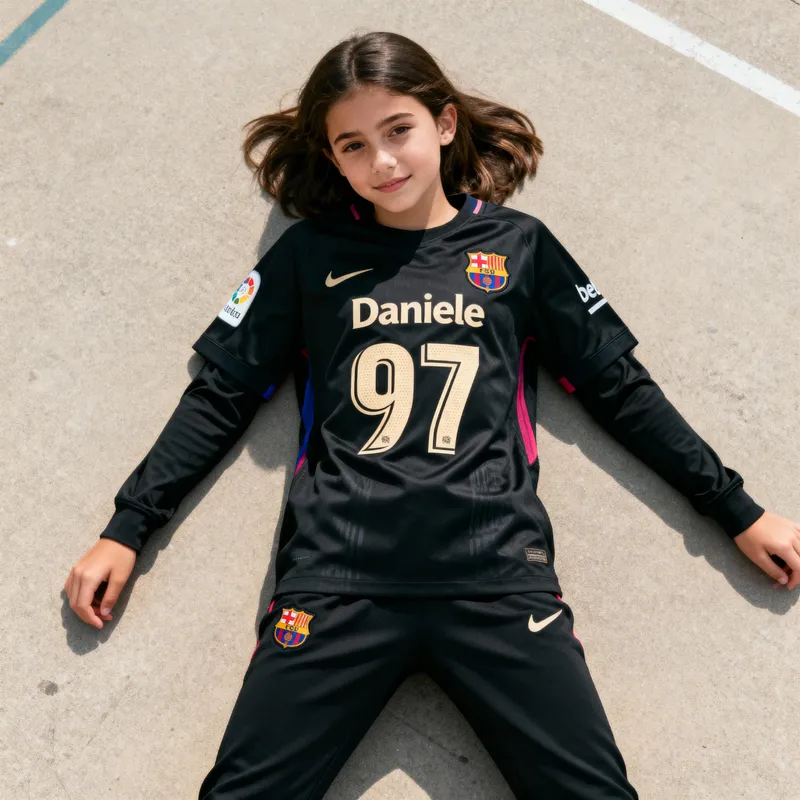 Barcelona Black Kot: Daniele Jersey & Pants Look