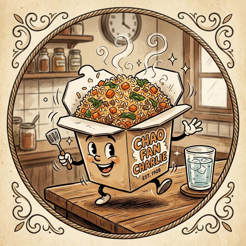 Energetic Rice Box Chaofan with Carrots and Kangkong