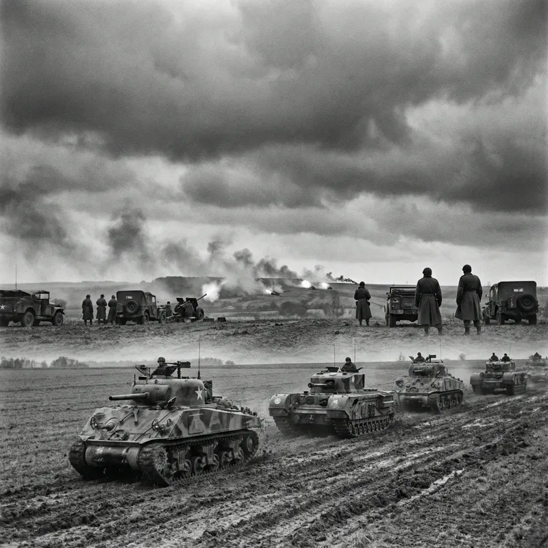 WW2 Tank Battle - Pivotal Moment Capture