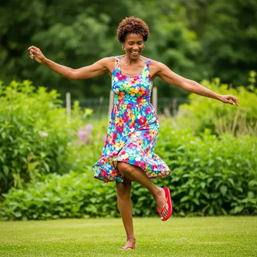 Dancing Woman in Flip Flops