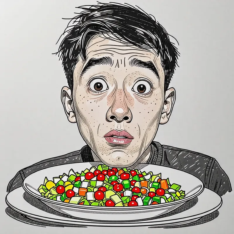 Chinese Student's First Encounter with Russian Salad