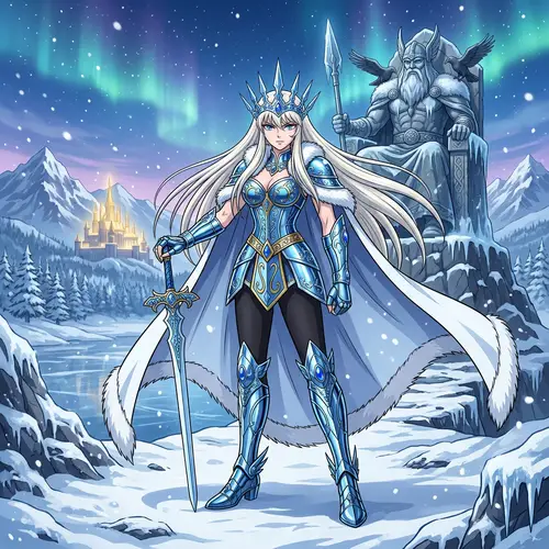 Hilda de Polaris: Winter Warrior in Saint Seiya