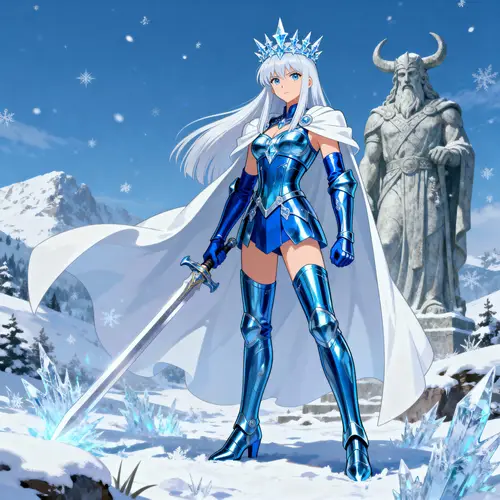 Hilda de Polaris: Winter Warrior in Saint Seiya