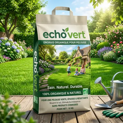 Echo Green Organic Fertilizer Bag for Lush Lawns