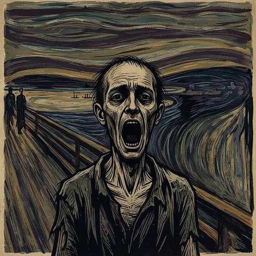 Screaming Man: A Universal Echo of Anguish