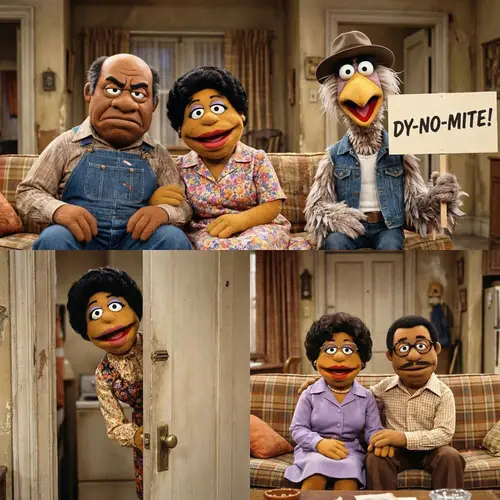 Good Times Characters Reimagined as Muppets