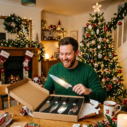 Gleaming Christmas Knives Unboxing | Festive Decor Delight