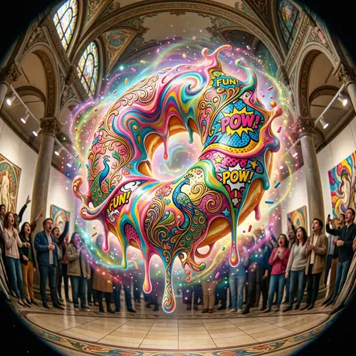 Surrealistic Donut Sculpture with Distorted Proportions | Modern Art