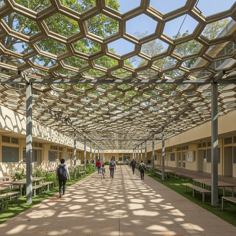 Creative U-Shaped Beehive Pergola Design Creative U-Shaped Beehive Pergola Design