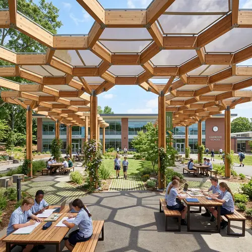 Creative U-Shaped Beehive Pergola Design