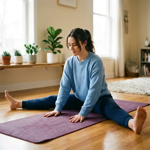 Yoga Split Stretch for Flexibility and Strength