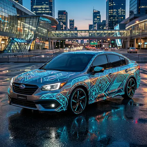 Futuristic Geometric Patterns Transform the Subaru Legacy Design