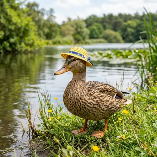 Duck with Yellow Hat