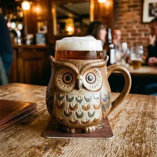 Simple Owl-Shaped Beer Cup