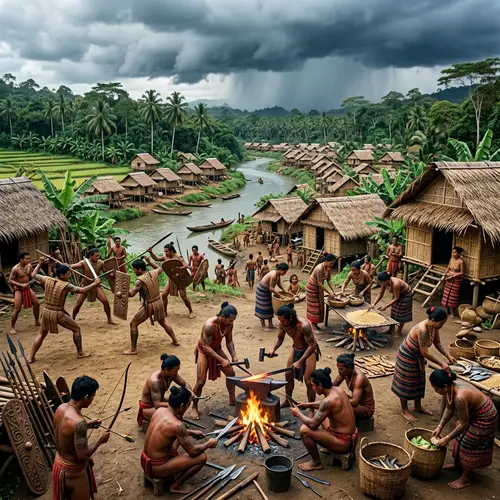 Visayan Village Preparing for War: Traditional Life and Weapon-Making