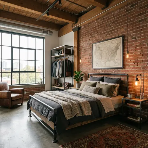 Stunning Industrial Bedroom Design Ideas