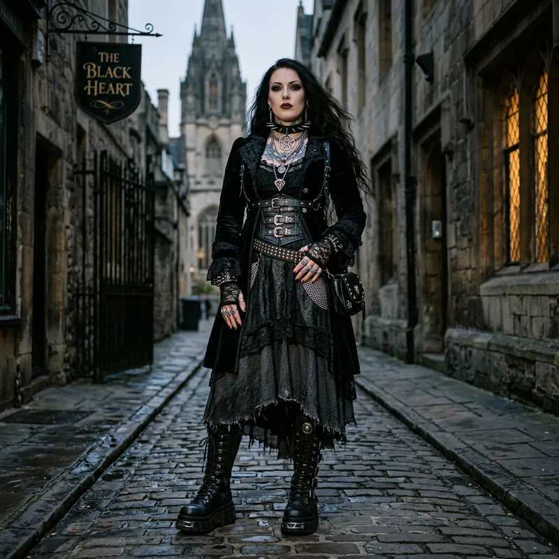 6`3 Goth Girlfriend with Unique Style and Robust Physique 6`3 Goth Girlfriend with Unique Style and Robust Physique