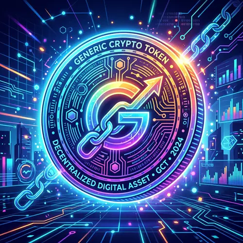 Vibrant Cartoon Cryptocurrency Token Design