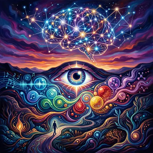 Surrealistic Human Perception Art: Vision & Brain Processing